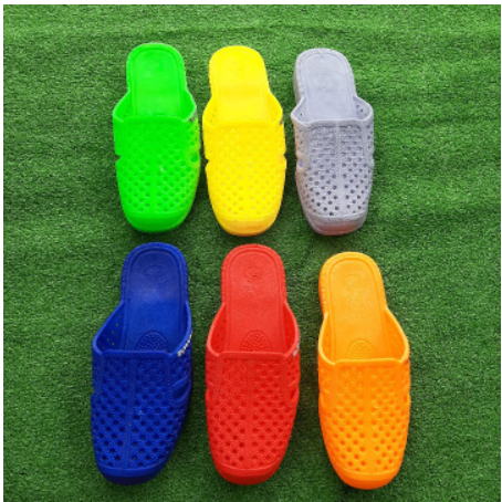Plastic Honeycomb Slippers with Closed Toe for Rain