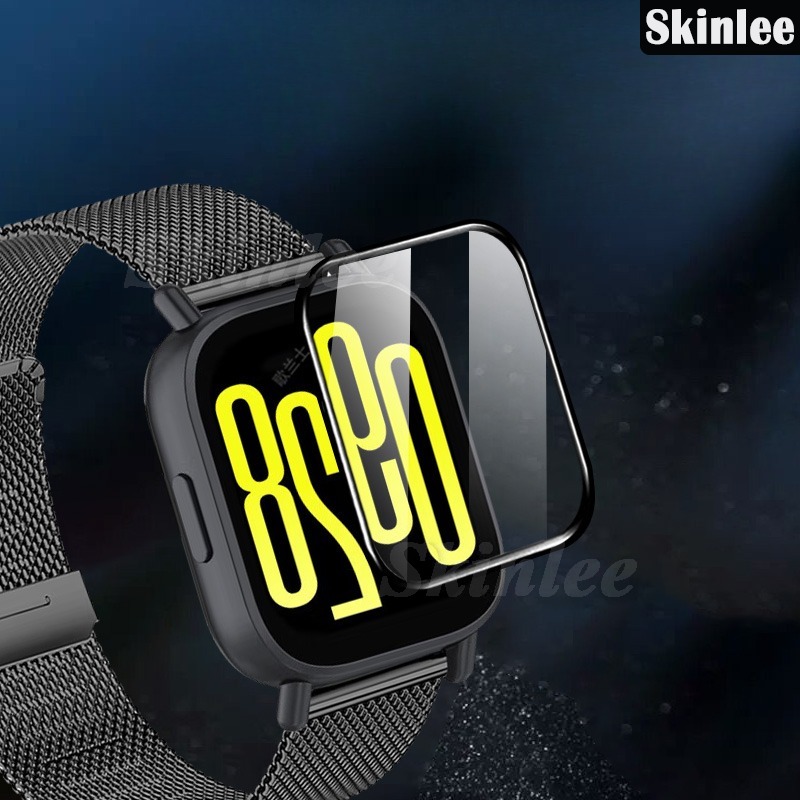 2 Pieces for Redmi Watch 5 Lite Screen Protector Tempered Glass Full Cover Redmi Watch 5 Active Screen Film.