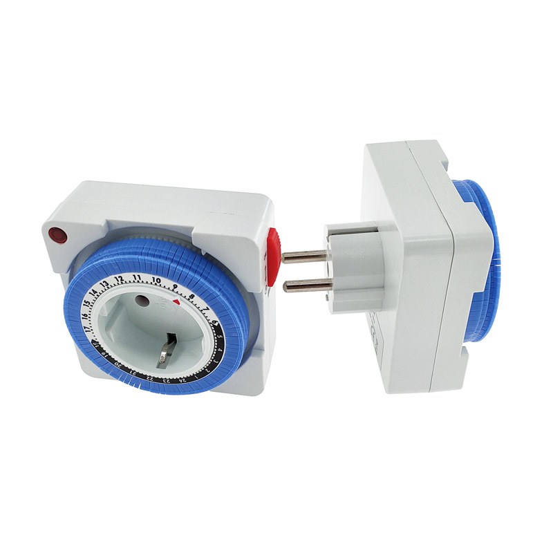 Eu Timer Switch Timer 24 Hours Plug In Mechanical Grounded Programmable ...