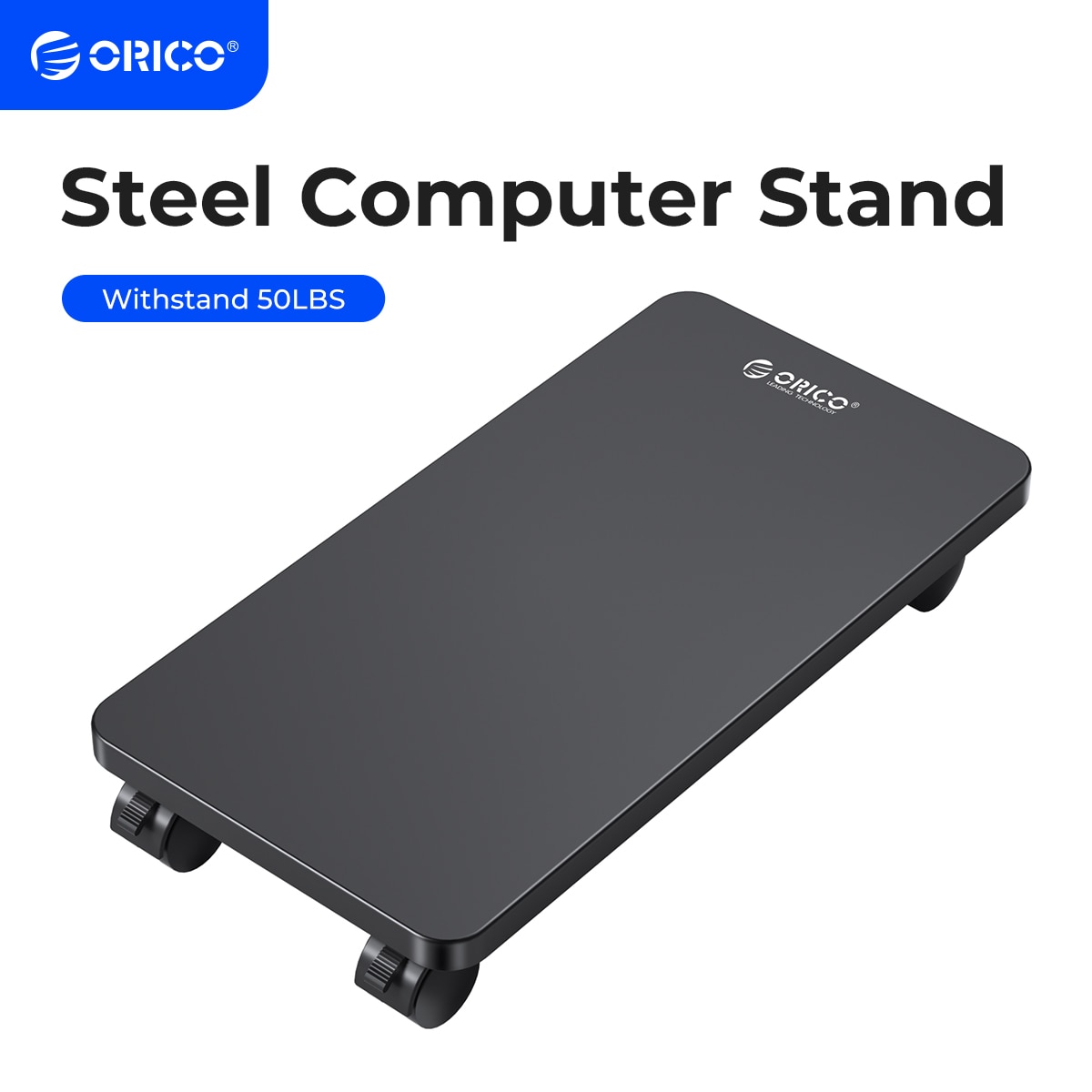 ORICO thép di động CPU đứng máy tính giá đỡ kiểu tháp chủ xe với khóa rollingcaster bánh xe cho thảm sàn máy tính chơi Game trường hợp