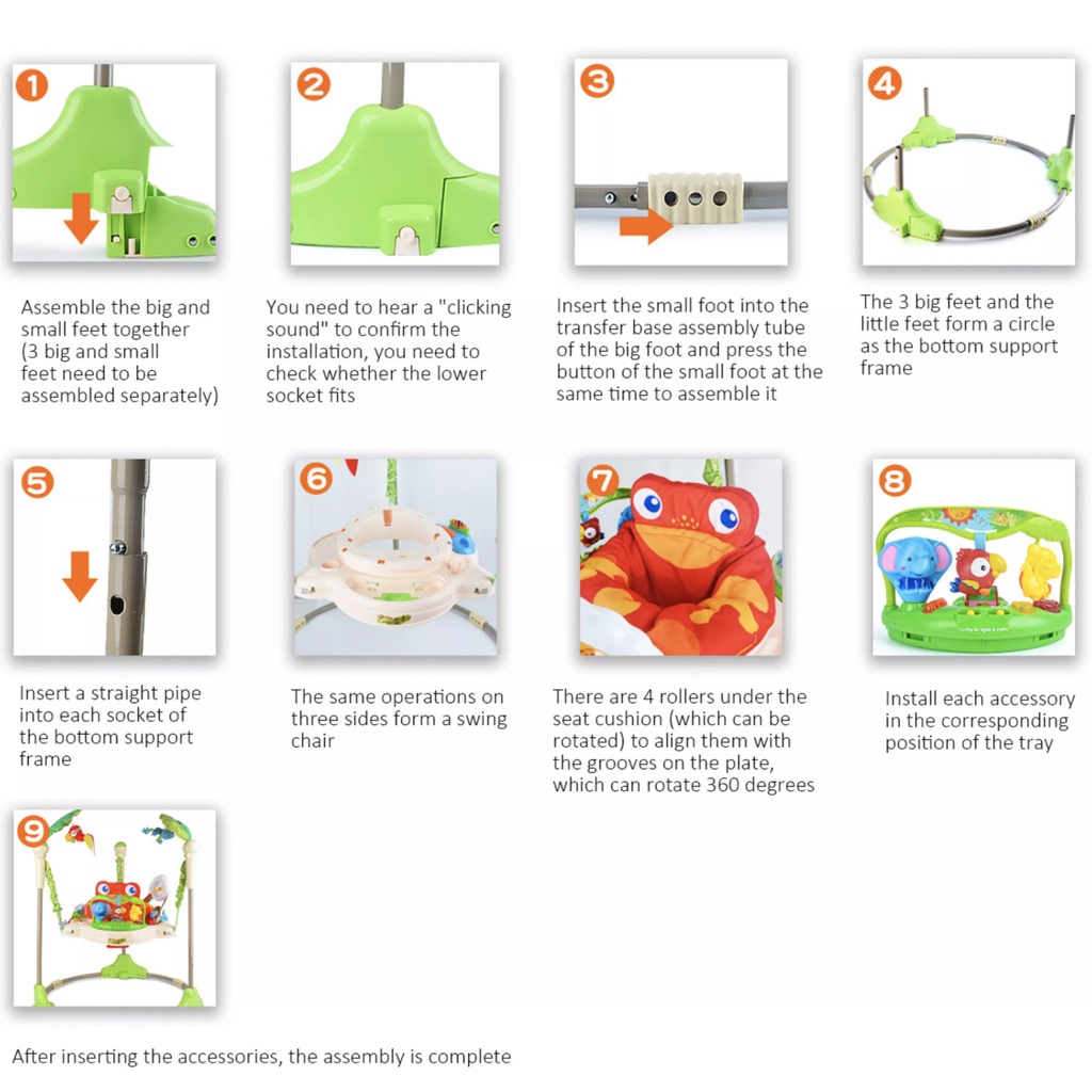 Malaysia Seller** ORIGINAL 360˚ iBaby Rainforest Jumperoo Baby