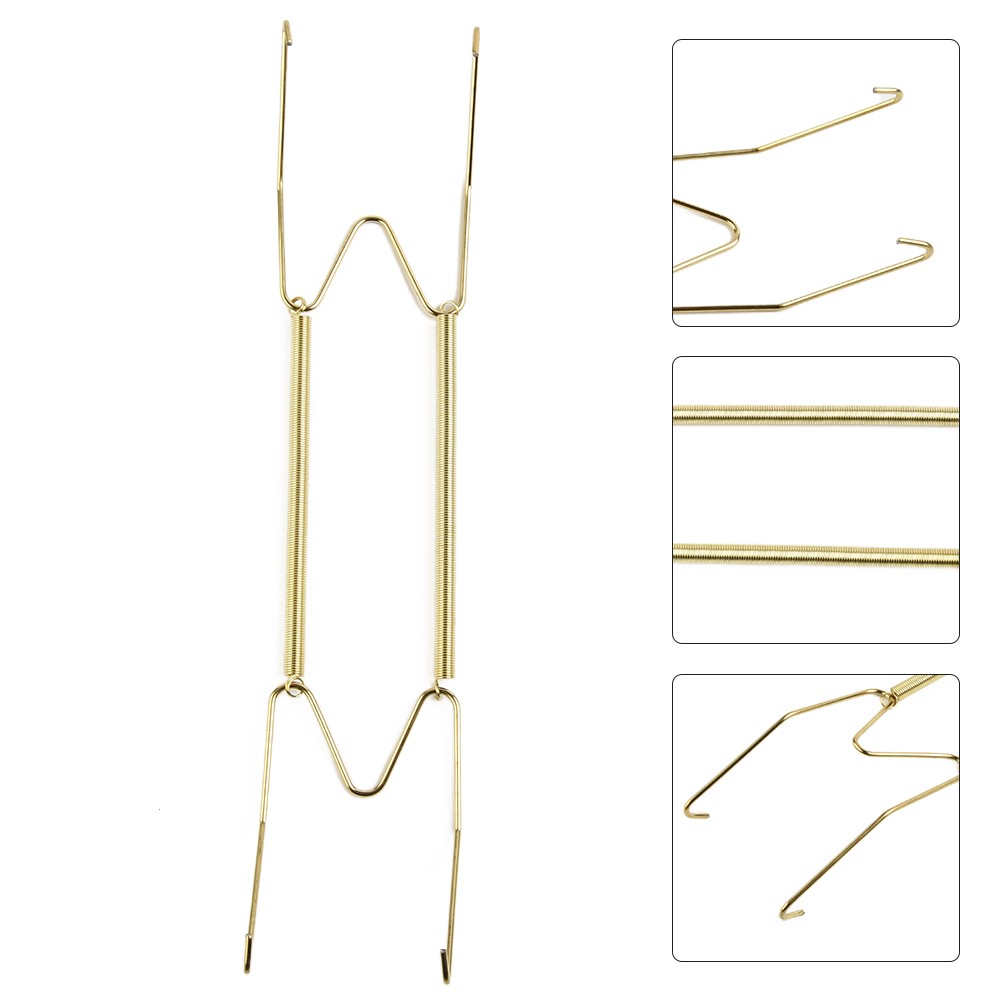 Plate Hanger W-Shaped Plate Invisible Spring Hanging Plate Hook Spring Holder