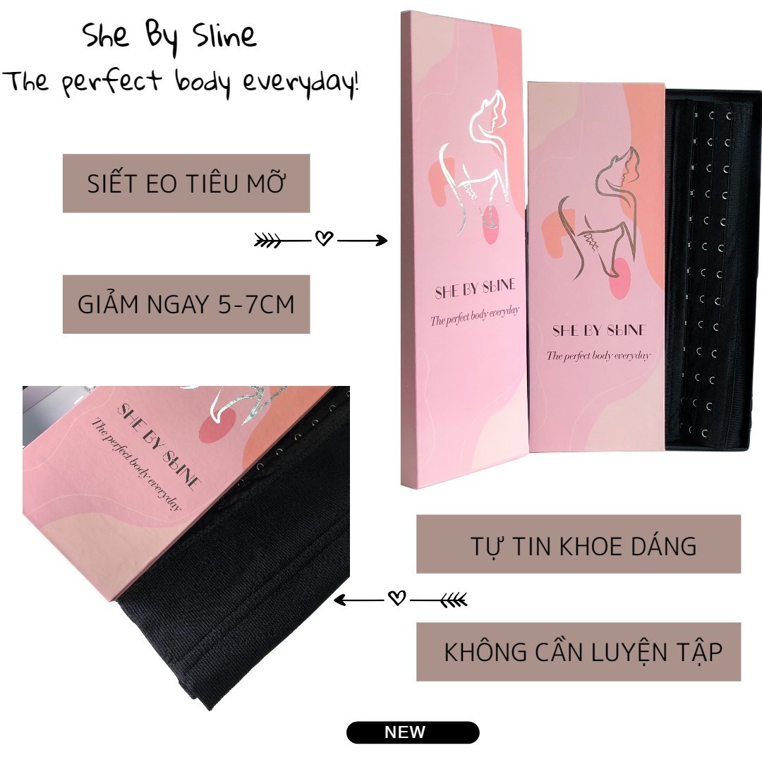 Đai nịt bụng định hình giúp eo thon She By Sline