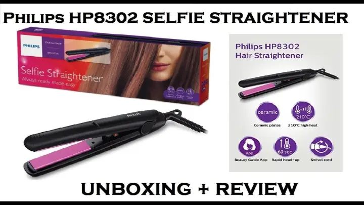 philips selfie hair straightener