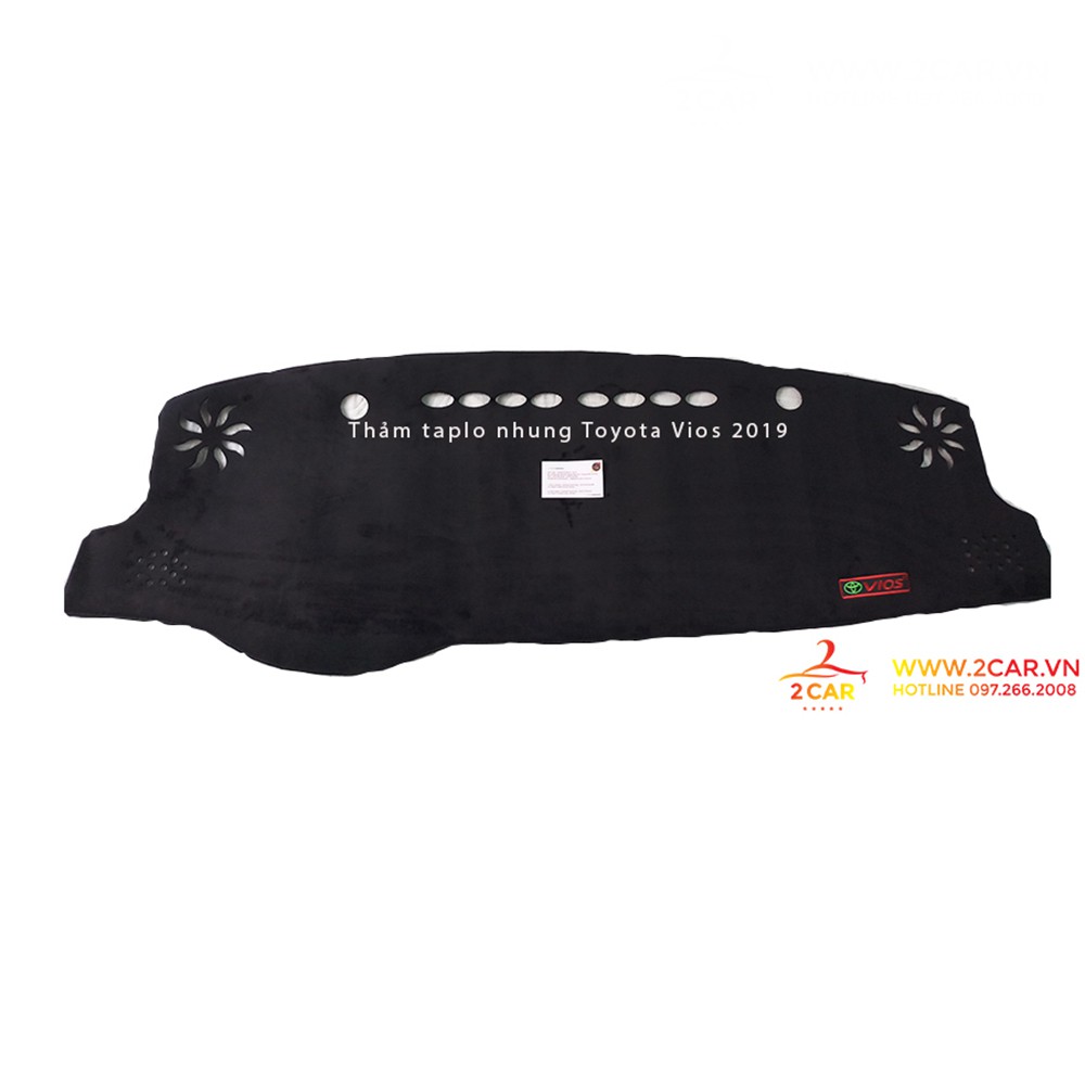 Thảm taplo nhung chống nóng xe Toyota Vios 2014- 2022, 2023 hàng cao cấp
