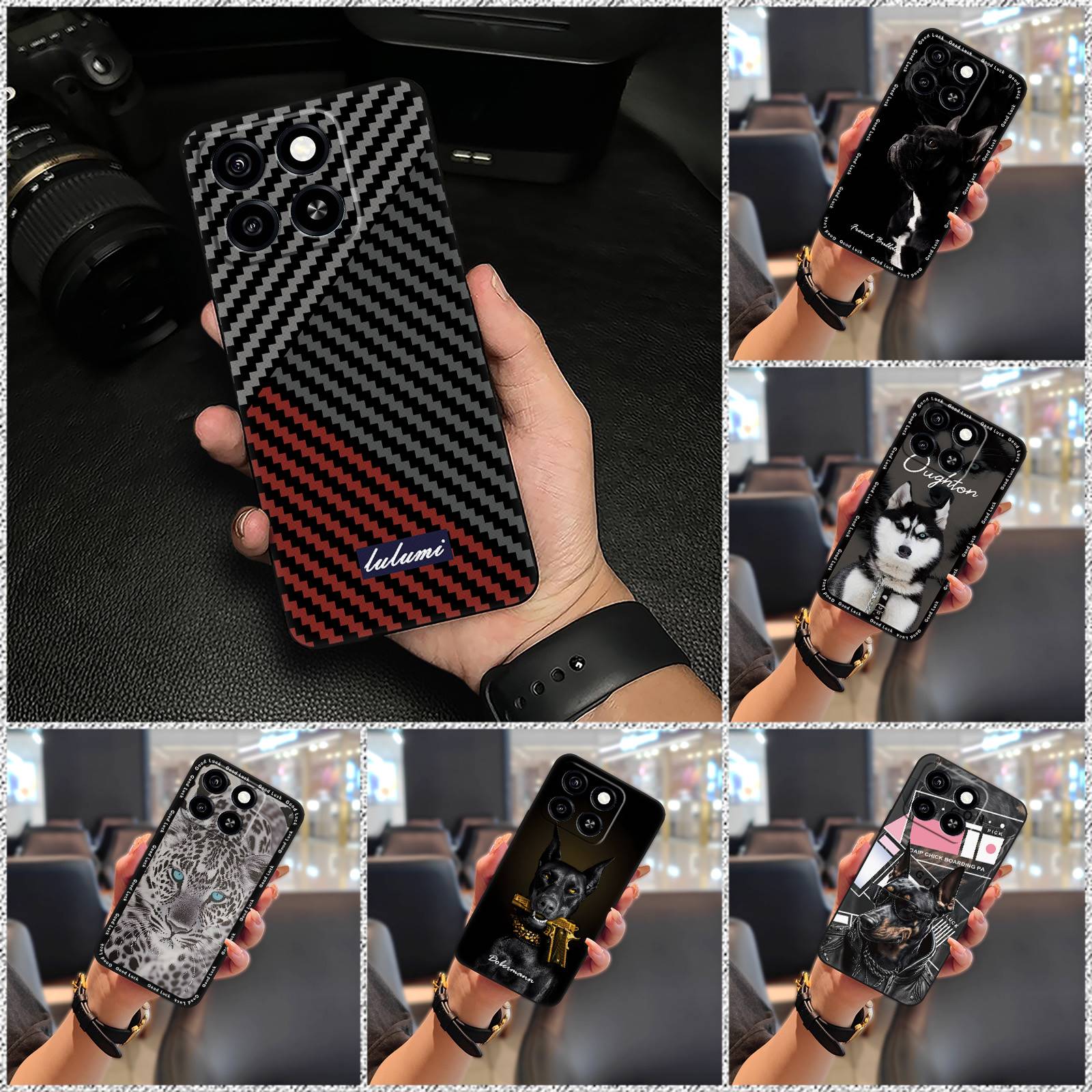 Cute Phone Pouch Phone Case For ZTE Blade A35/A55 Durable Waterproof Protective Back Cover Shockproof Graffiti Silicone. 