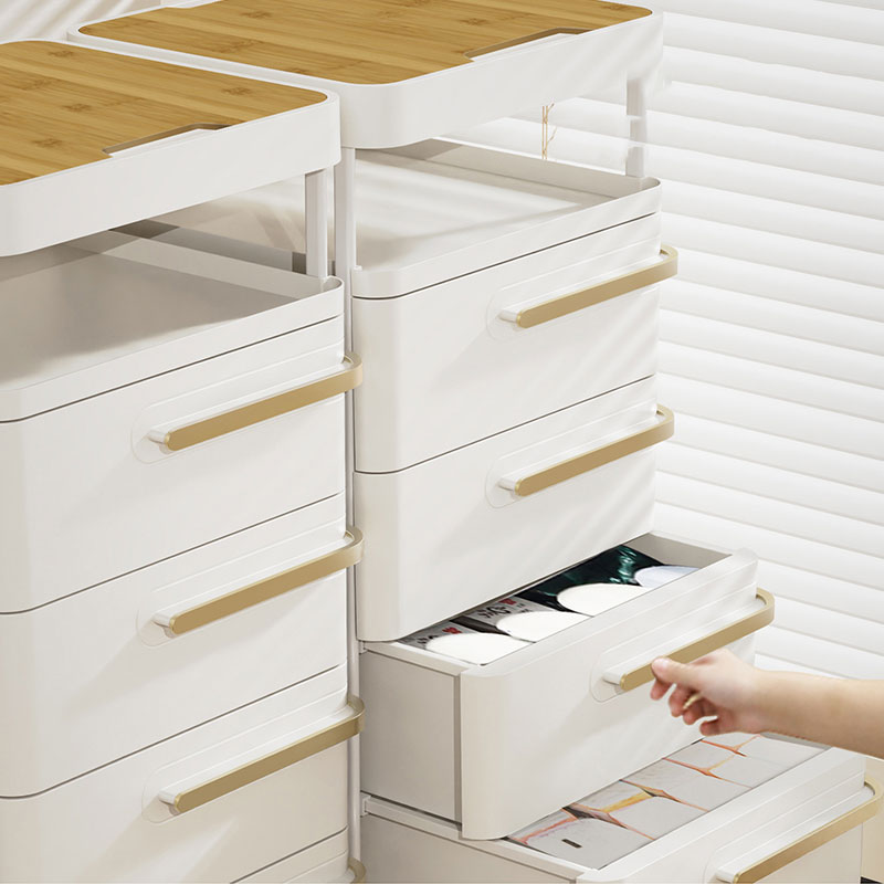 Premium bedside shelves, bedside movable storage cabinets, drawer-type multi-storey home modern minimalist storage cabinets