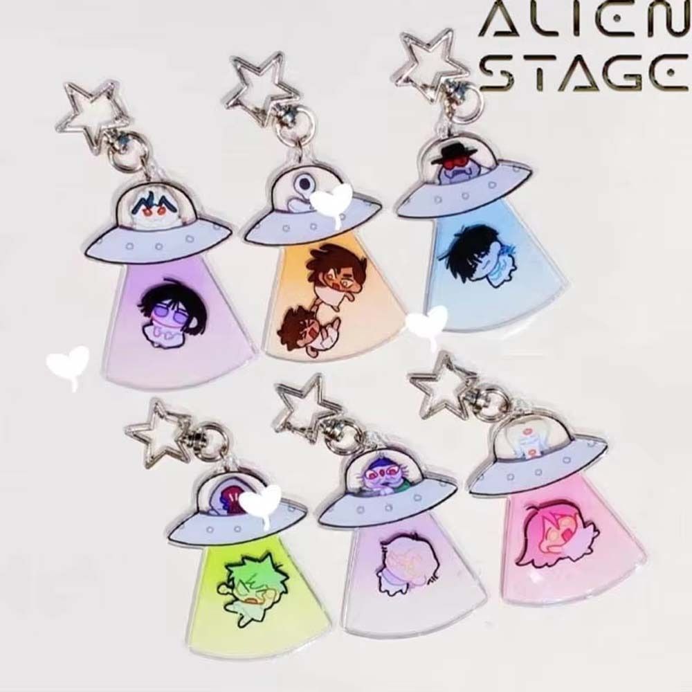 Acrylic Mizi Sua Alien Stage Keychain Anime Peripheral Bag Charm Till ...