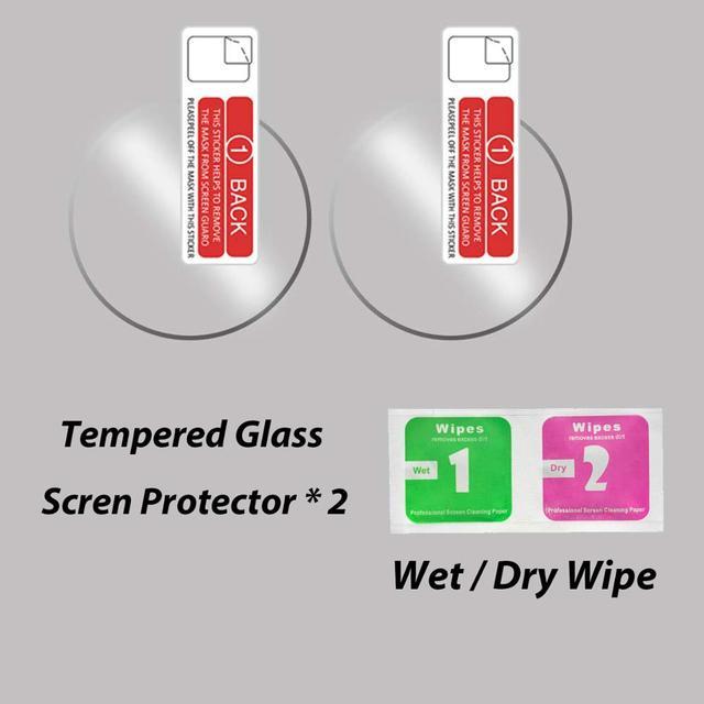 2Pcs For Samsung Galaxy Watch Ultra Film Tempered Glass Screen Protector For Samsung Galaxy Watch 6 Classic /5 Pro /4Classi /Galaxy Watch 7 6 5 4 3 Smart Watch HD Protective Film