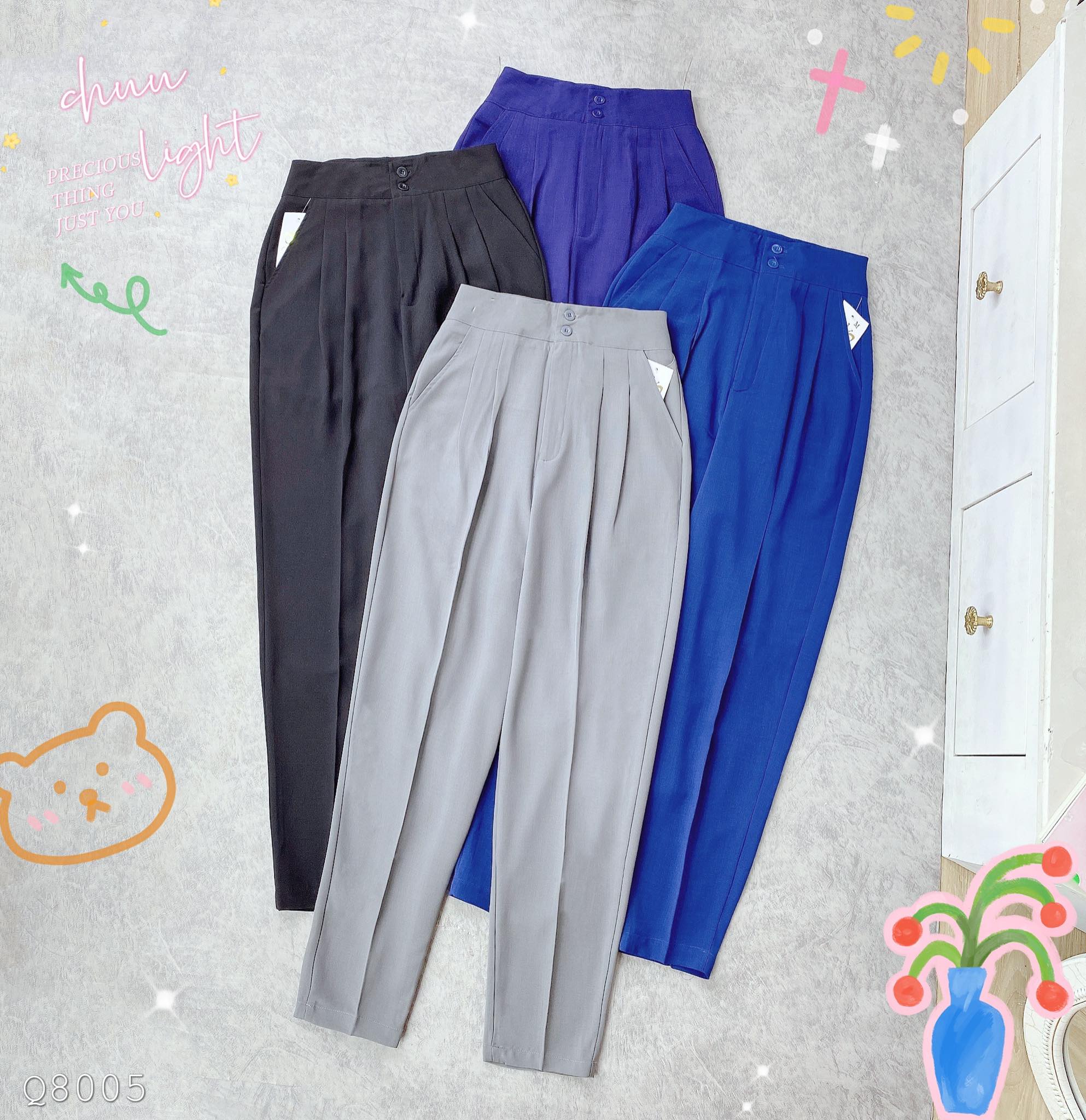 Quần tây baggy 2 nút lưng cao CHUU Q8005