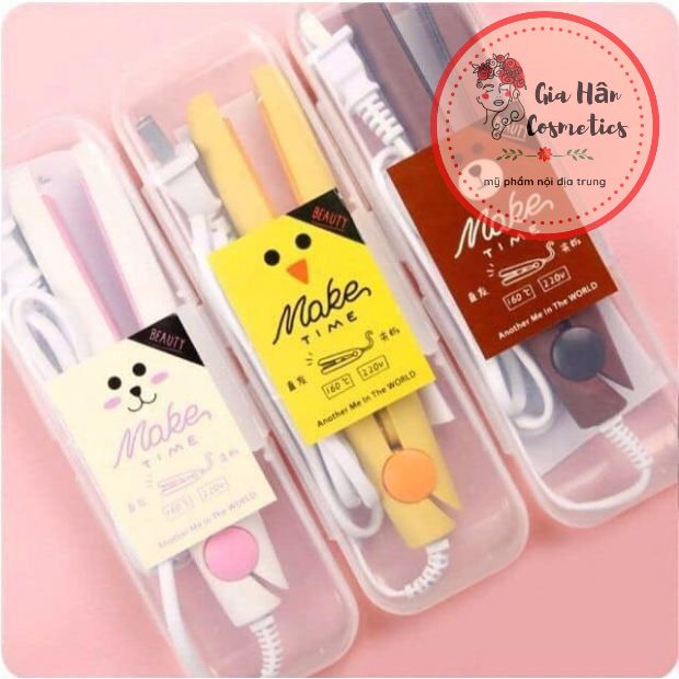 Máy là tóc mini Make Time hình thú gấu vịt