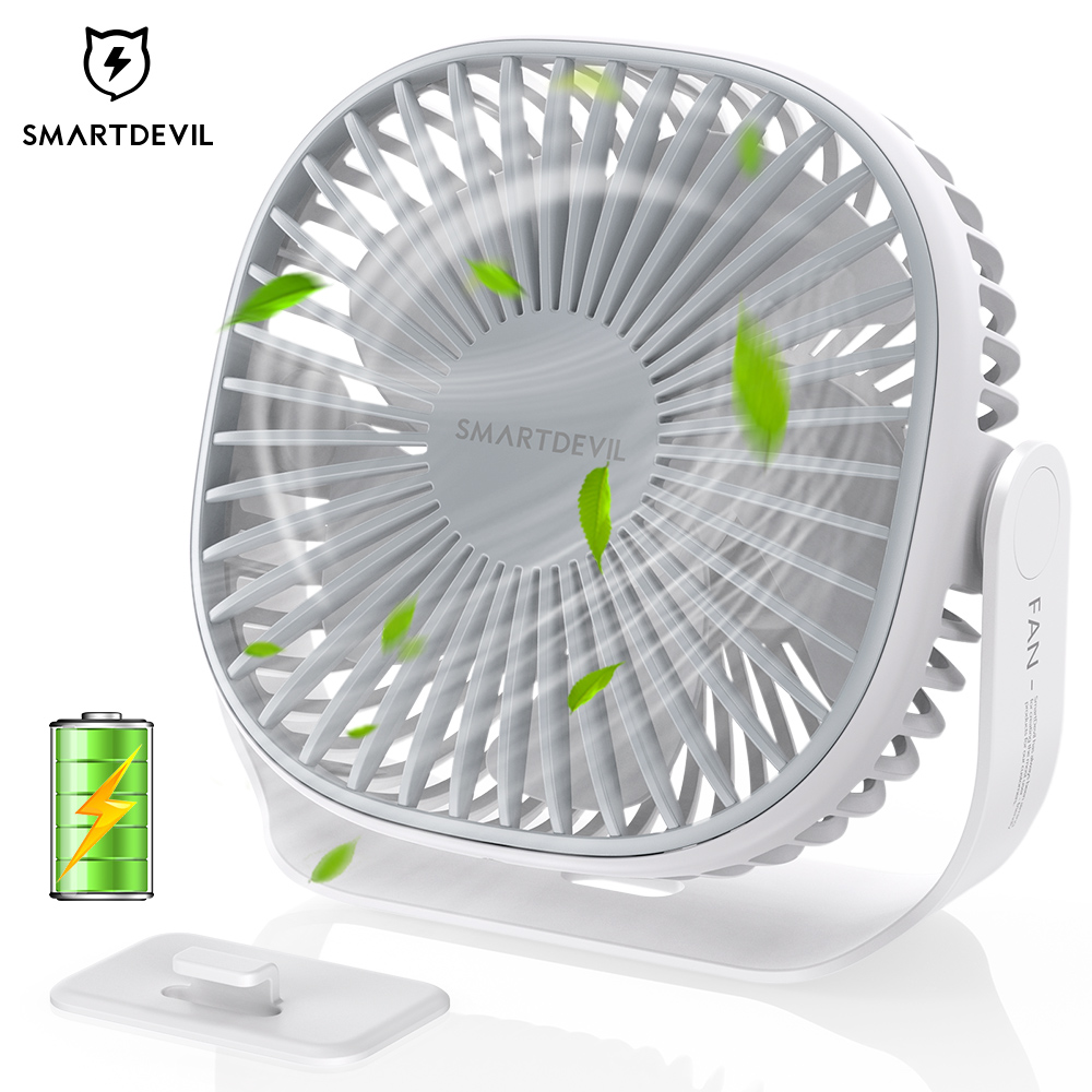 Mini Portable Small Fan Quiet Rechargeable Office Desktop Fan