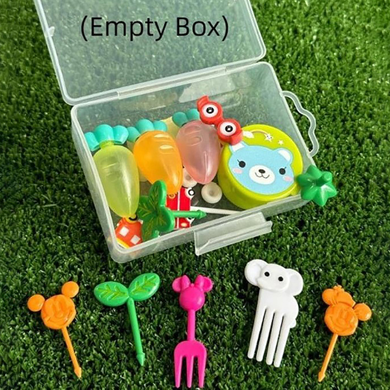 [TM Store]💖[HOT SALE]🎈🎈 Transparent Plastic Storage Box Sauce Bottle Fruit Fork Storage Box Empty Storage Box Jewelry Rectangle Case