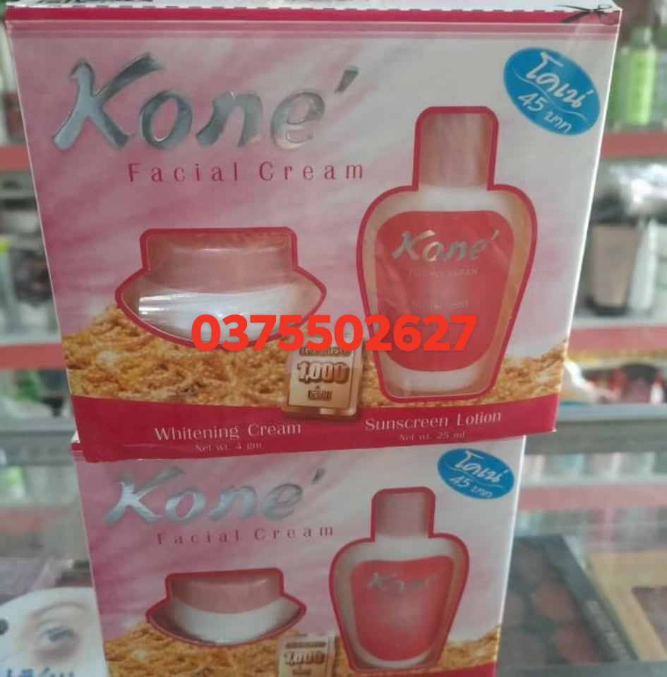 kem kone trắng da mặt.