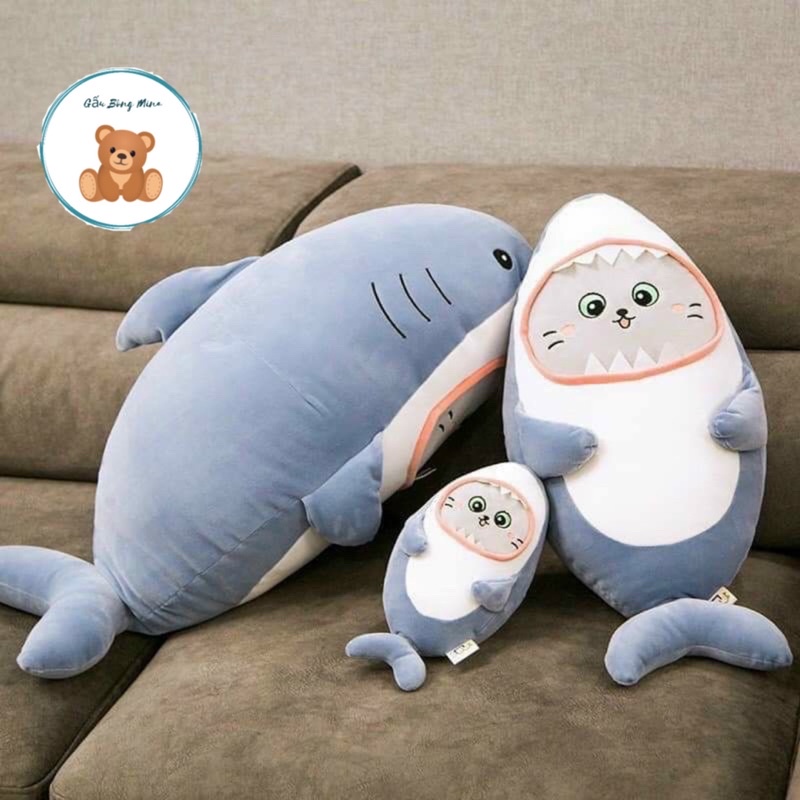 Cá Mập Bông - Cá Mập Mặt Mèo Mềm Mịn - Gấu Bông Mina