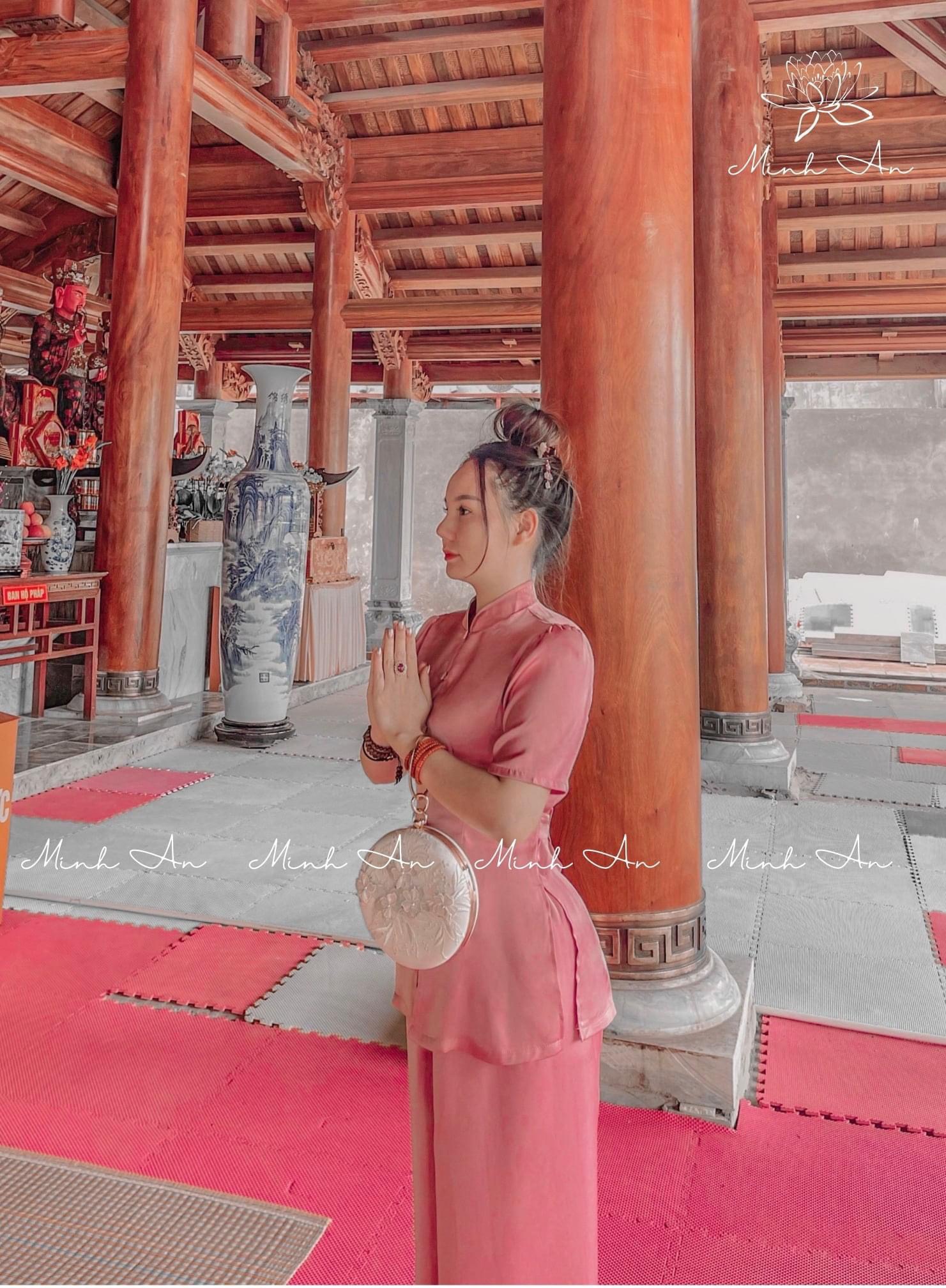 Set Đồ Đi Chùa Chất Vải Lụa Cao Cấp Trơn L11