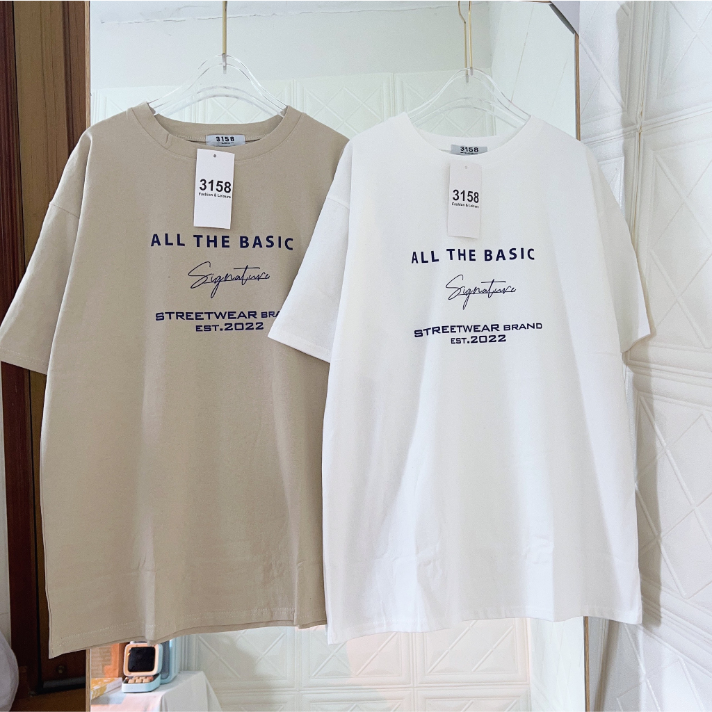 Áo thun nam nữ mẫu ALL THE BASIC áo phông cotton 3158