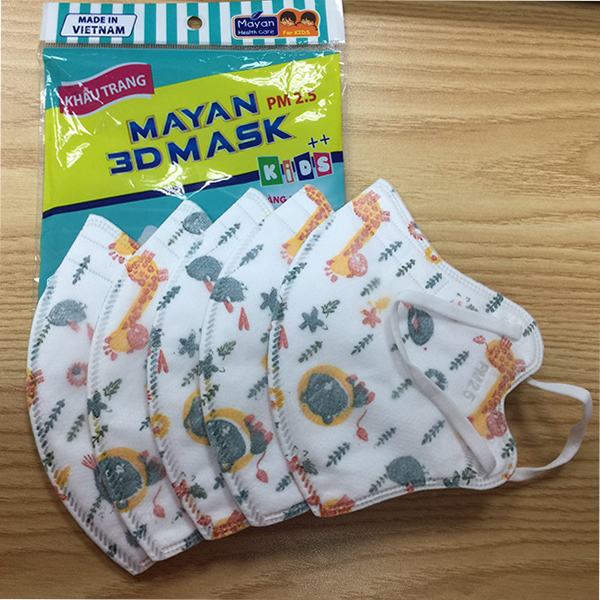 Combo 5 Bịch Khẩu trang Mayan trẻ em 5 cái/bịch