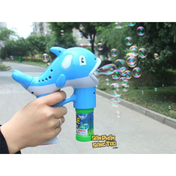 Đồ chơi phun bong bóng xà phòng hình cá cho bé