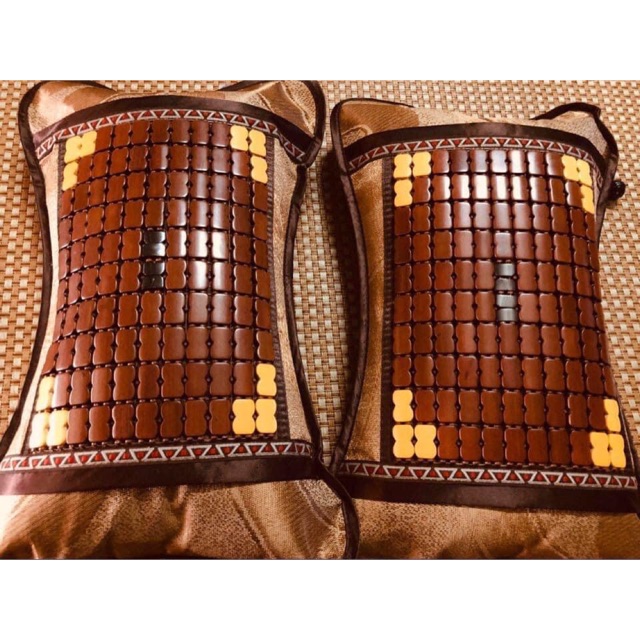 Combo of 2 High-Quality Bamboo and Rattan Pillows