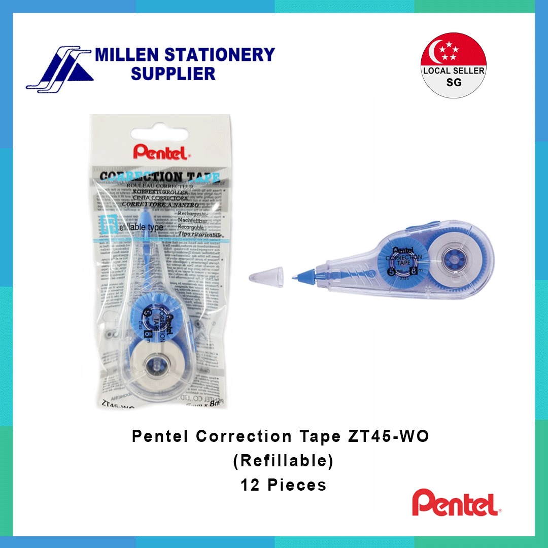 Pentel Correction Tape 5mm ZT45-WO