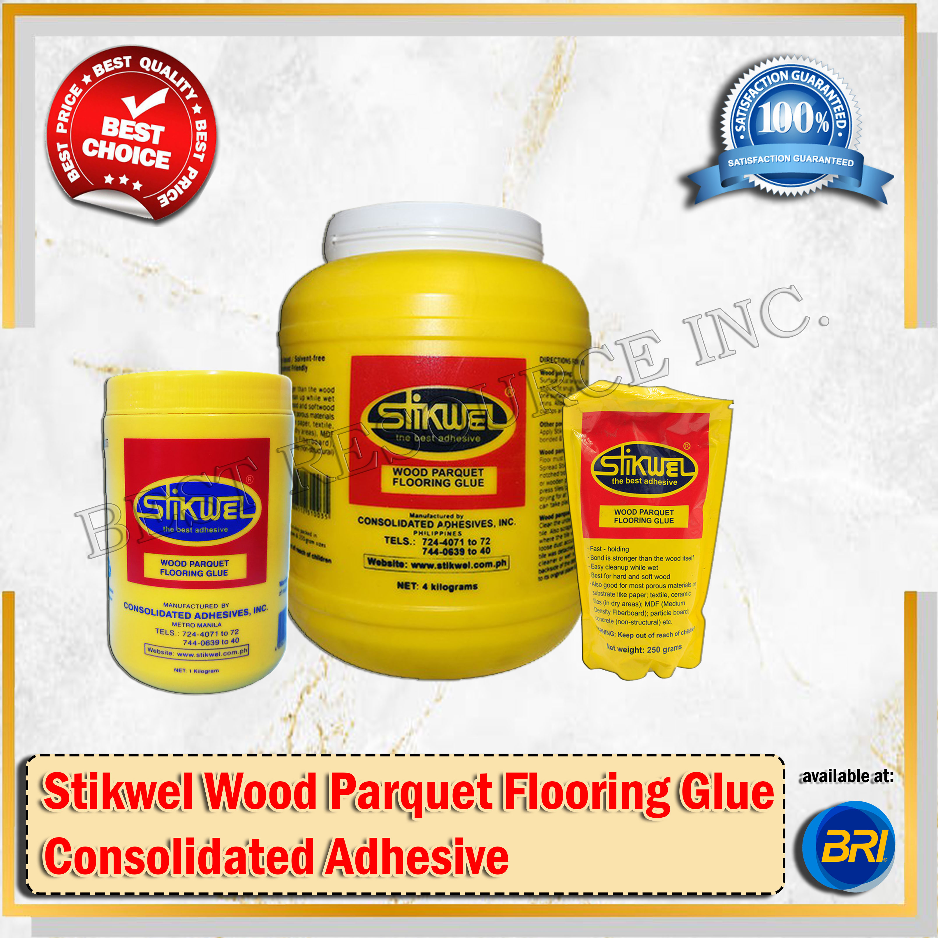 Stikwell Wood Parquet Flooring Glue Cosolidated Adhesive 4liters ...