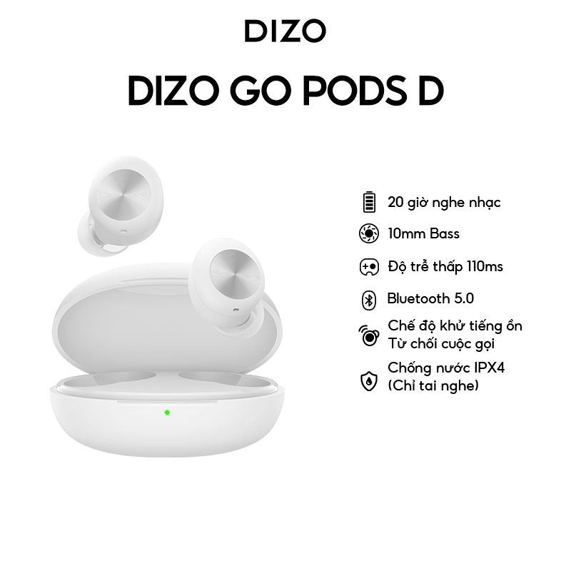 [Qùa Tặng] Tai Nghe Bluetooth DIZO Nhét Tai - Hàng Nhập Khẩu