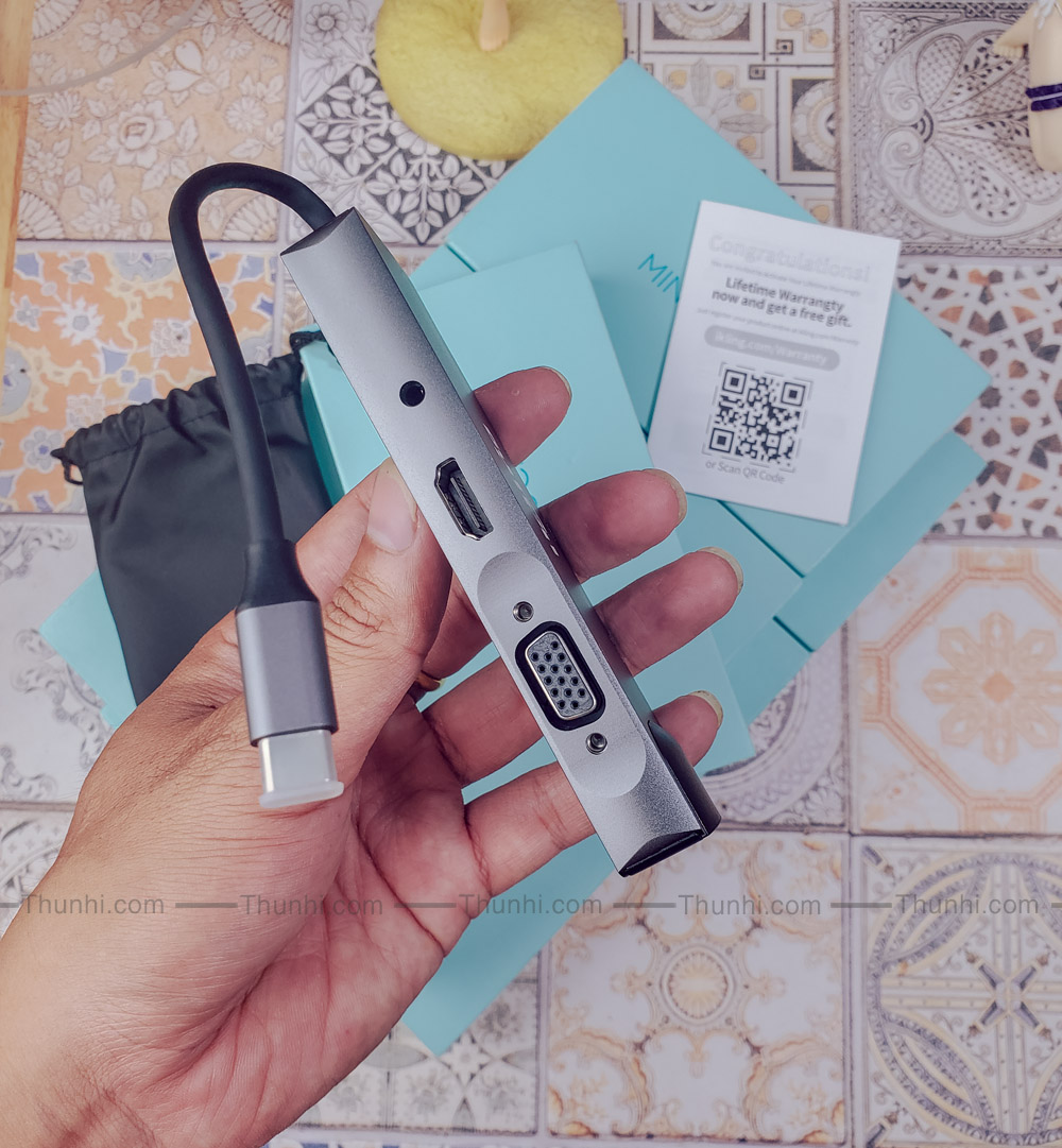 Hub cho macbook, hub Type-C ikling 9 cổng, hàng chất lượng cao