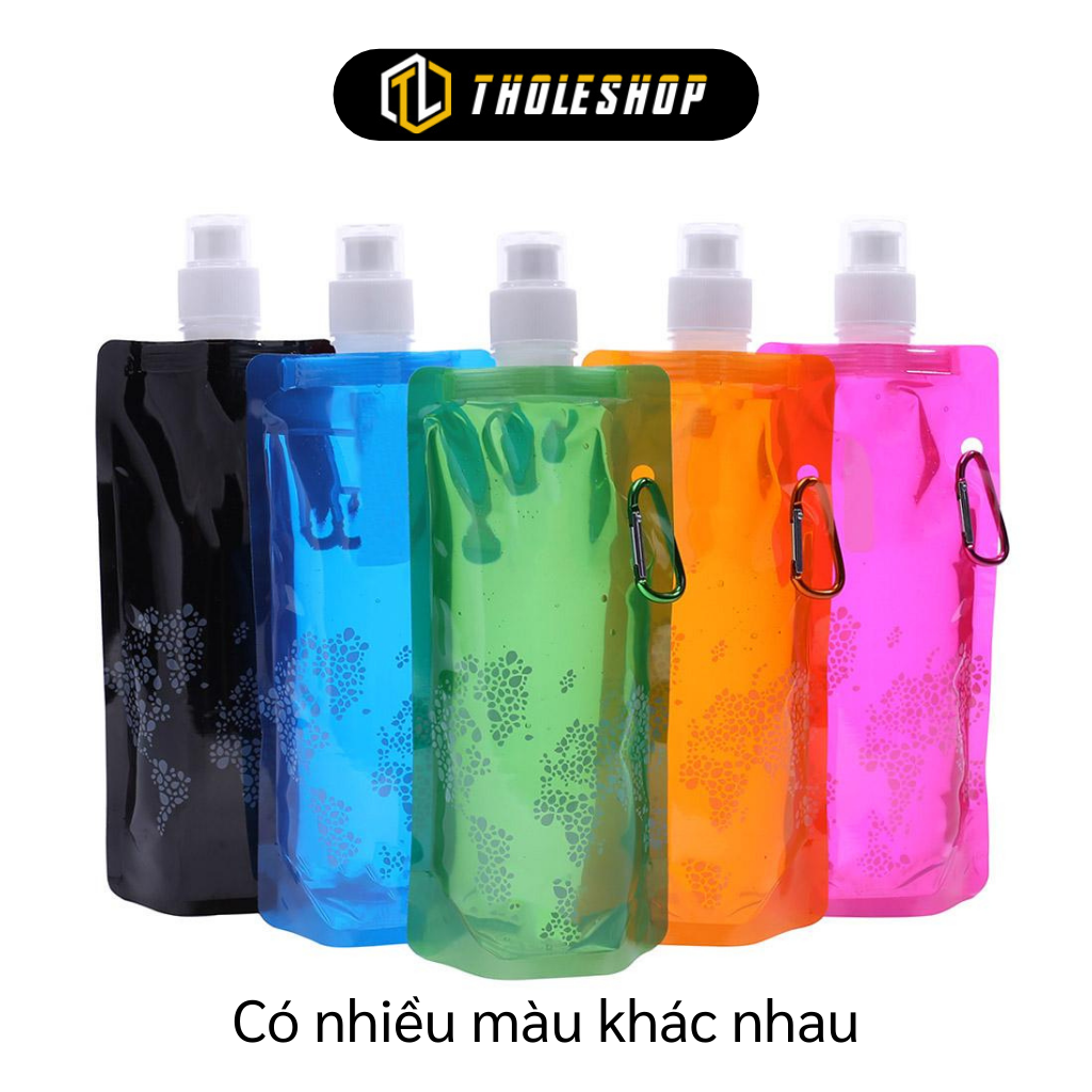 Túi đựng nước - Túi đựng nước chạy bộ - Bình nước thể thao Vapur dạng túi 500ml có thể gấp gọn, thích hơp cho dã ngoại