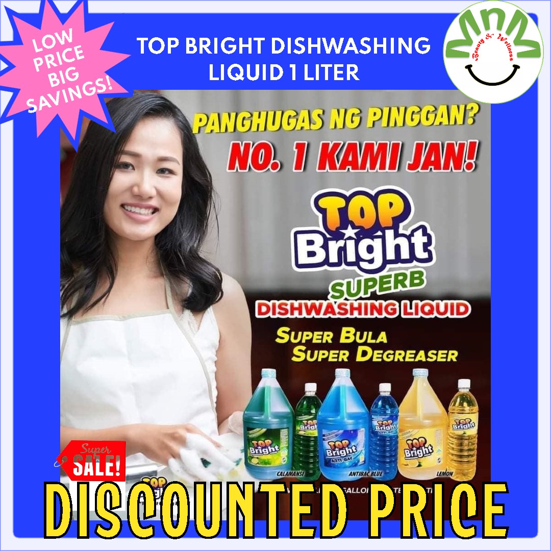 [MnM] Dishwashing Liquid Top Bright Lemon or Calamansi (500ml) Lazada PH