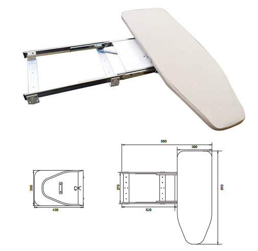 Cầu là gập, âm tủ, xoay 180 độ GARIS