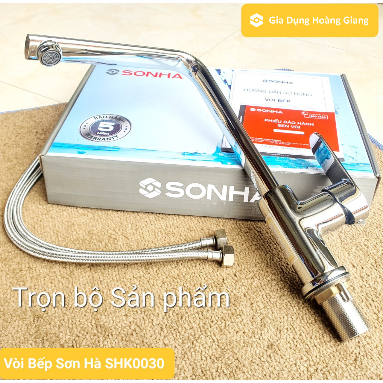 Vòi rửa chén bát nóng lạnh Sơn Hà SHK0030