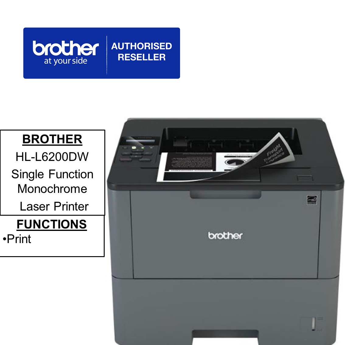 Brother HL-L6200DW Single Function 