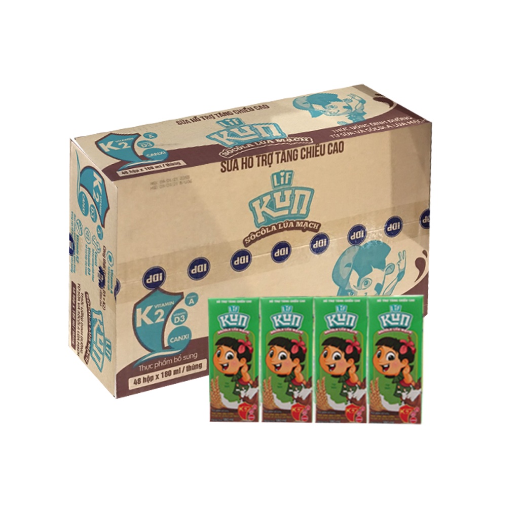 SỮA hoa trái KUN 24 HỘP - 180ML ( Đại lý Ngọc Toản)