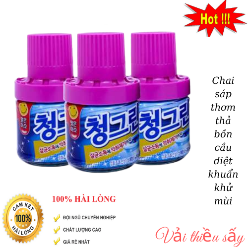 Combo 3 Chai sáp thơm thả bồn cầu diệt khuẩn khử mùi HÀN QUỐC