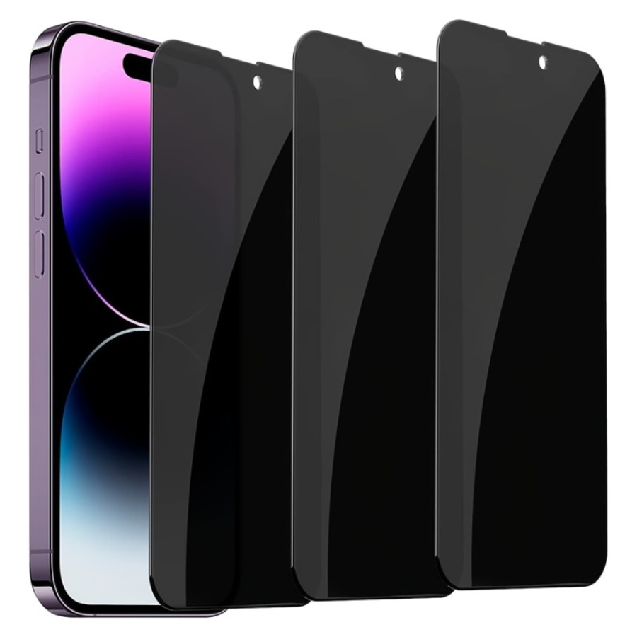 3pieces privacy screen protectors for iphone 14 13 12 11 pro max privacy film tempered glass for iphone 12 13 mini