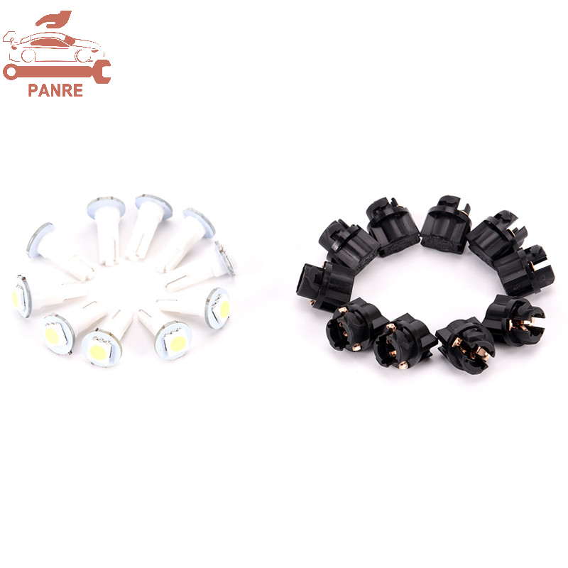 Flash Sale 10 chiếc bảng điều khiển thiết bị LED T5 5050 ổ cắm Xoắn bóng đèn táp lô