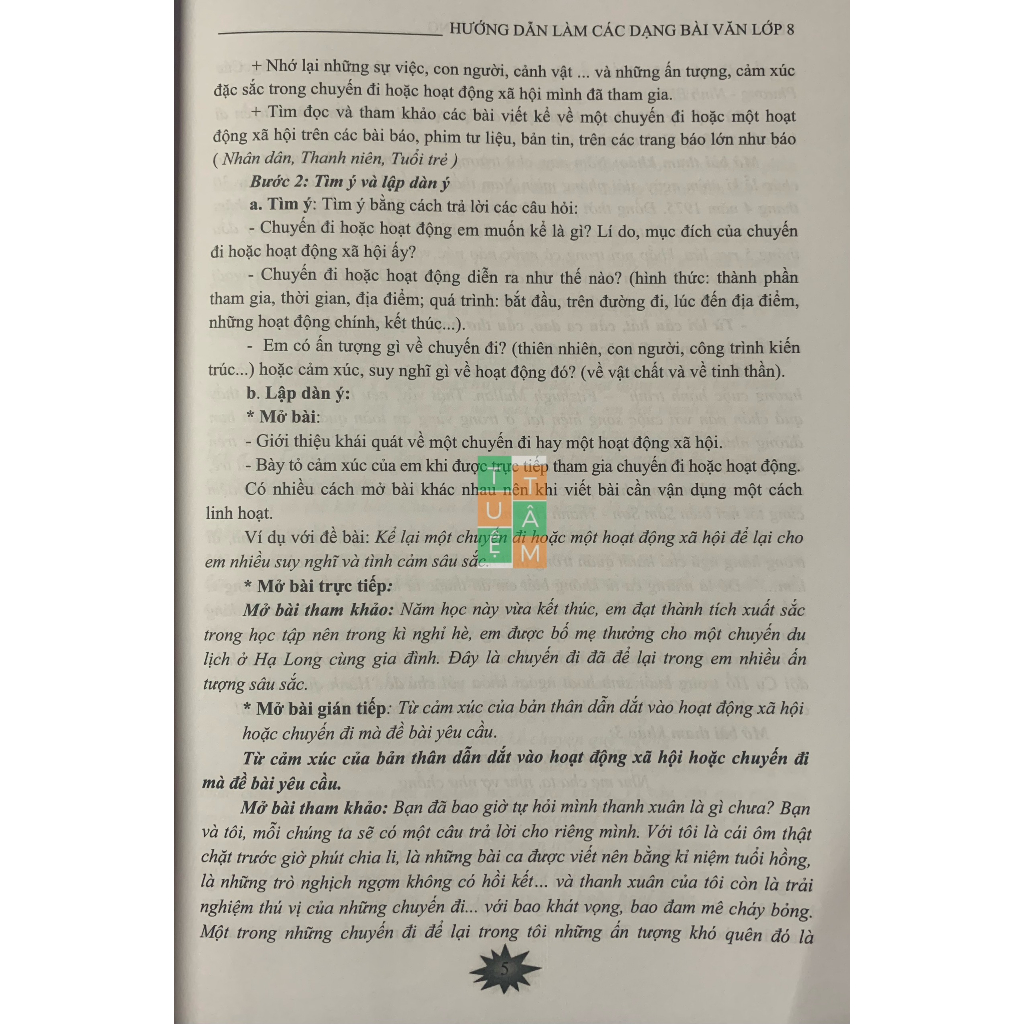 Sach - Hướng Dẫn Làm Các Dạng Bài Văn Lớp 8