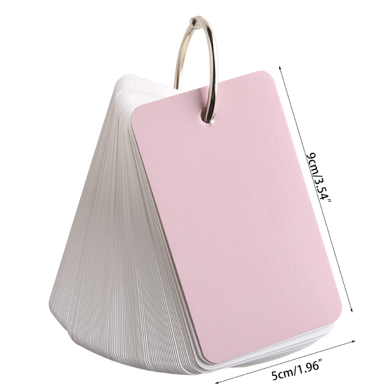 【EleganceEssence】100 Sheets Blank Index Card Note Memo Paper Set with ...
