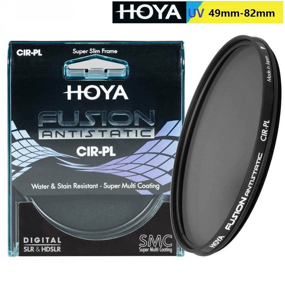Hoya fusion cpl antistatic slim filter polarizing/polarizer 49_52_55_58_62_67_72_77_82mm cir-pl for nikon canon sony camera