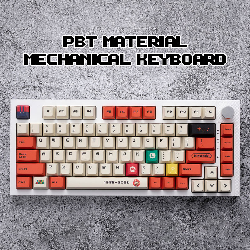 XIAOMI MIJIA Mario keycaps mechanical Mario keyboard 124 key keycaps high quality keycap original accessories height PBT sublimation mechanical material keycaps accessories