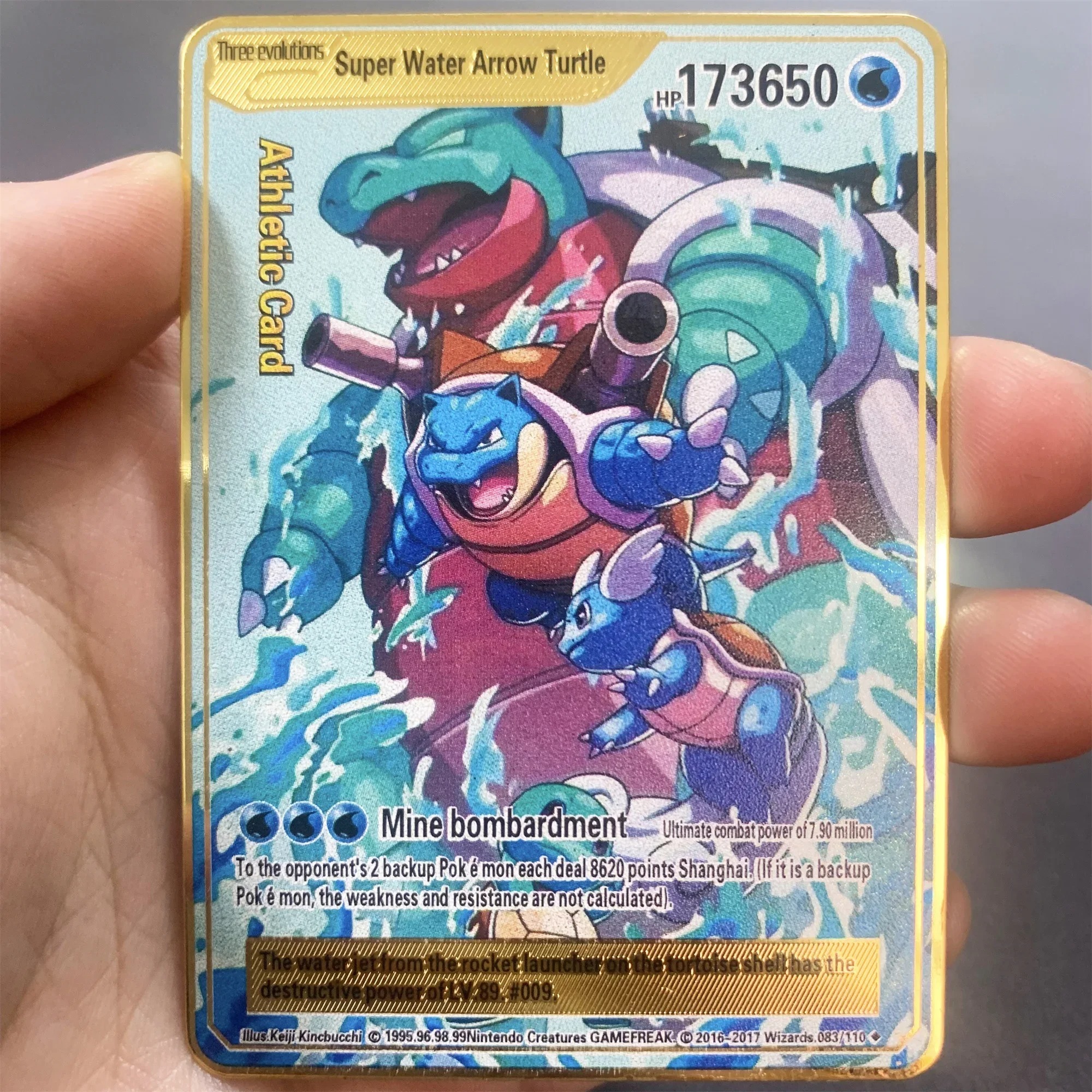 10000 Point Arceus Vmax Gx Pokemon Metal Cards Diy Pikachu
