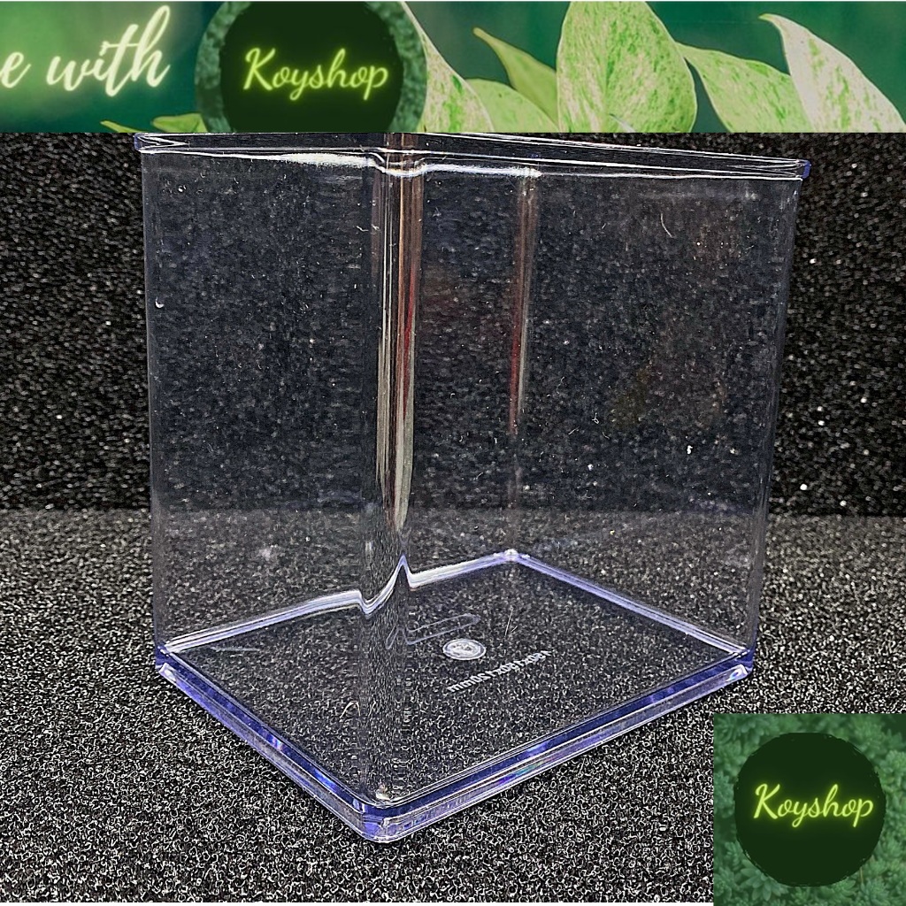 Hồ nhựa mini nuôi cá 15x12x15 - betta , guppy , cá thủy sinh - cao cấp siêu trong