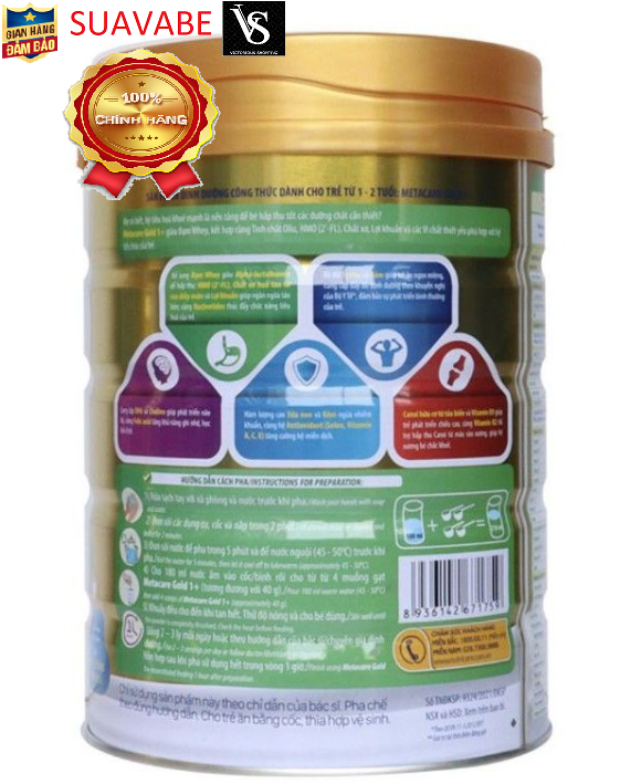 [Mẫu mới] Sữa Meta Care 3 Olive 900g