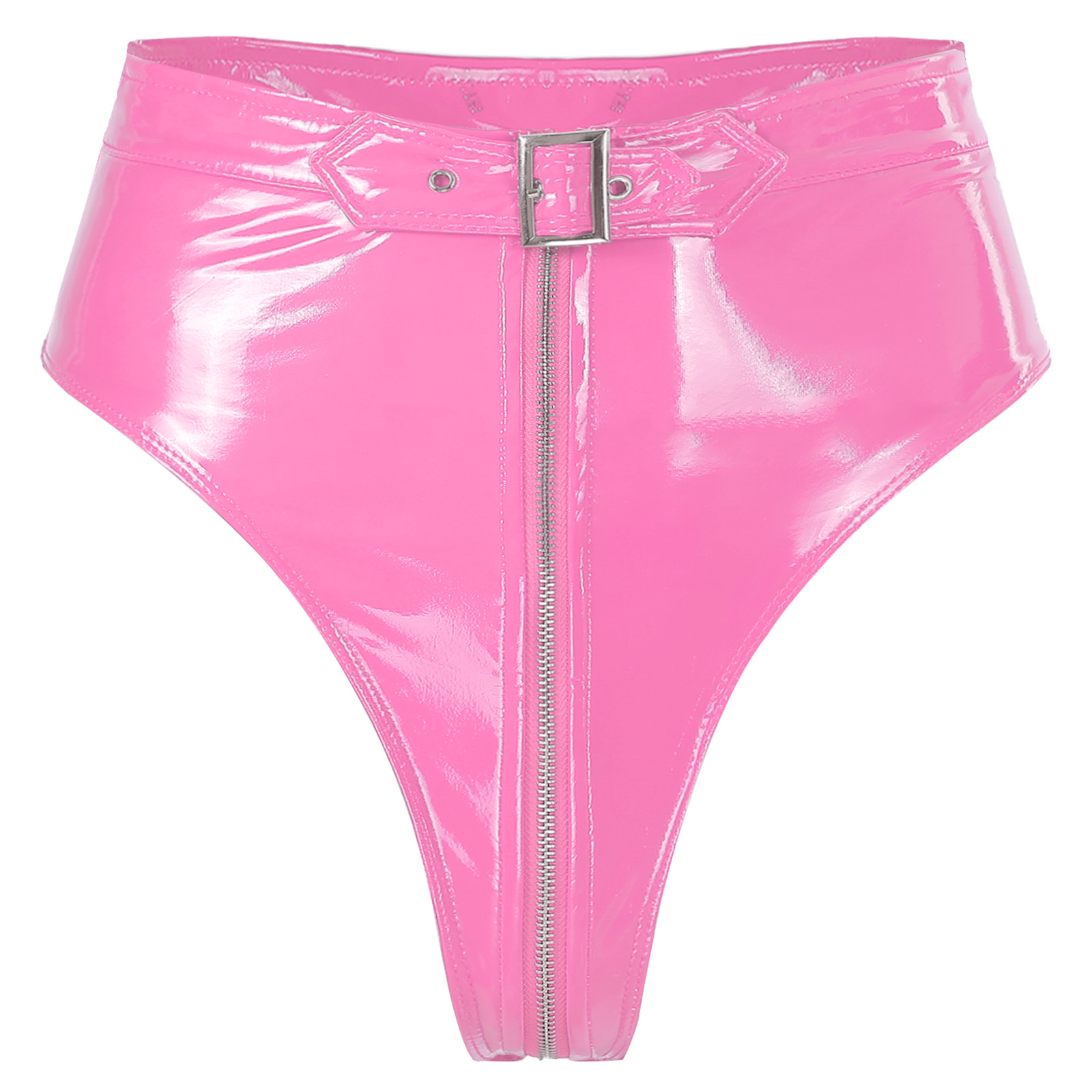 Women%20Black%20Lingerie%20Panties%20Wet%20Look%20PVC%20High%20Cut%20Front%20Zippered%20with%20Belt%20Briefs%20Underwear%20Underpants%20for%20Ladies%20Clubwear%20-%20Image%207