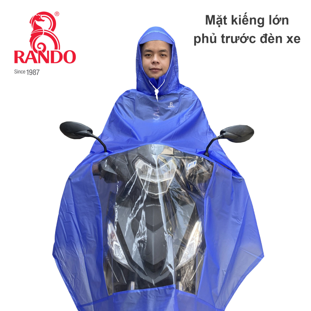 ÁO MƯA ENCIR TRONG MÀU (Giao màu ngẫu nhiên)