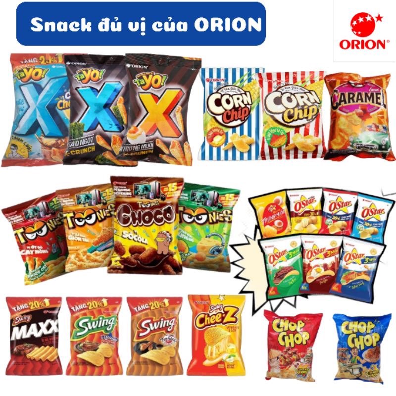 Bim bim Orion đủ vị 36g (gói bé)