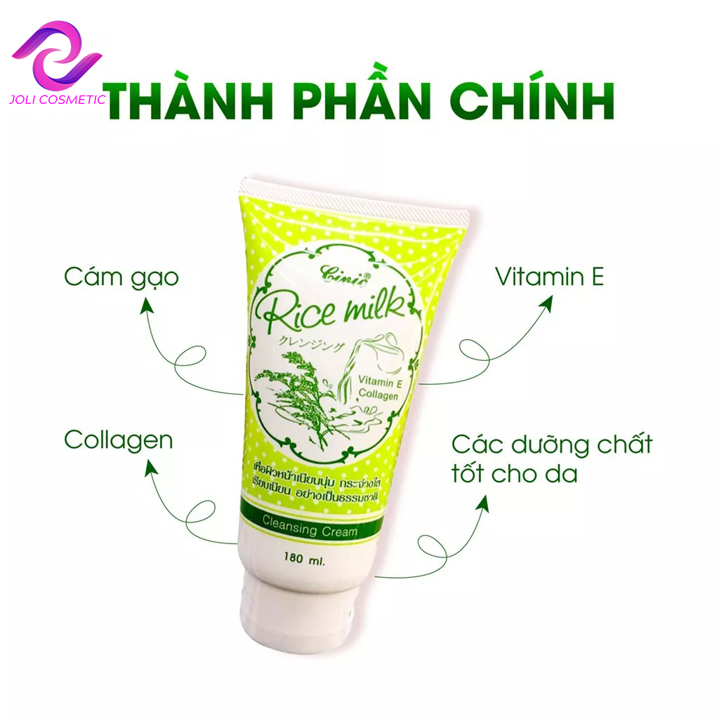 Sữa rửa mặt làm sạch da Civic Rice Milk 180ml