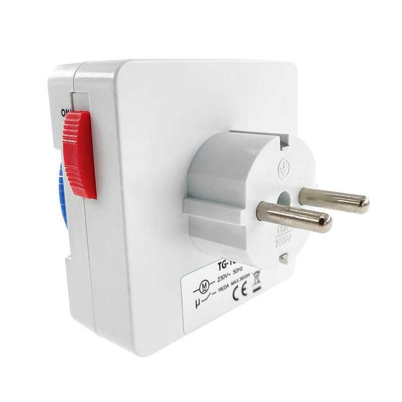EU 24 Hours Timer Switch Timer Plug In Mechanical Grounded Programmable Smart Countdown Loop Switch Socket Indoor Auto Power Off