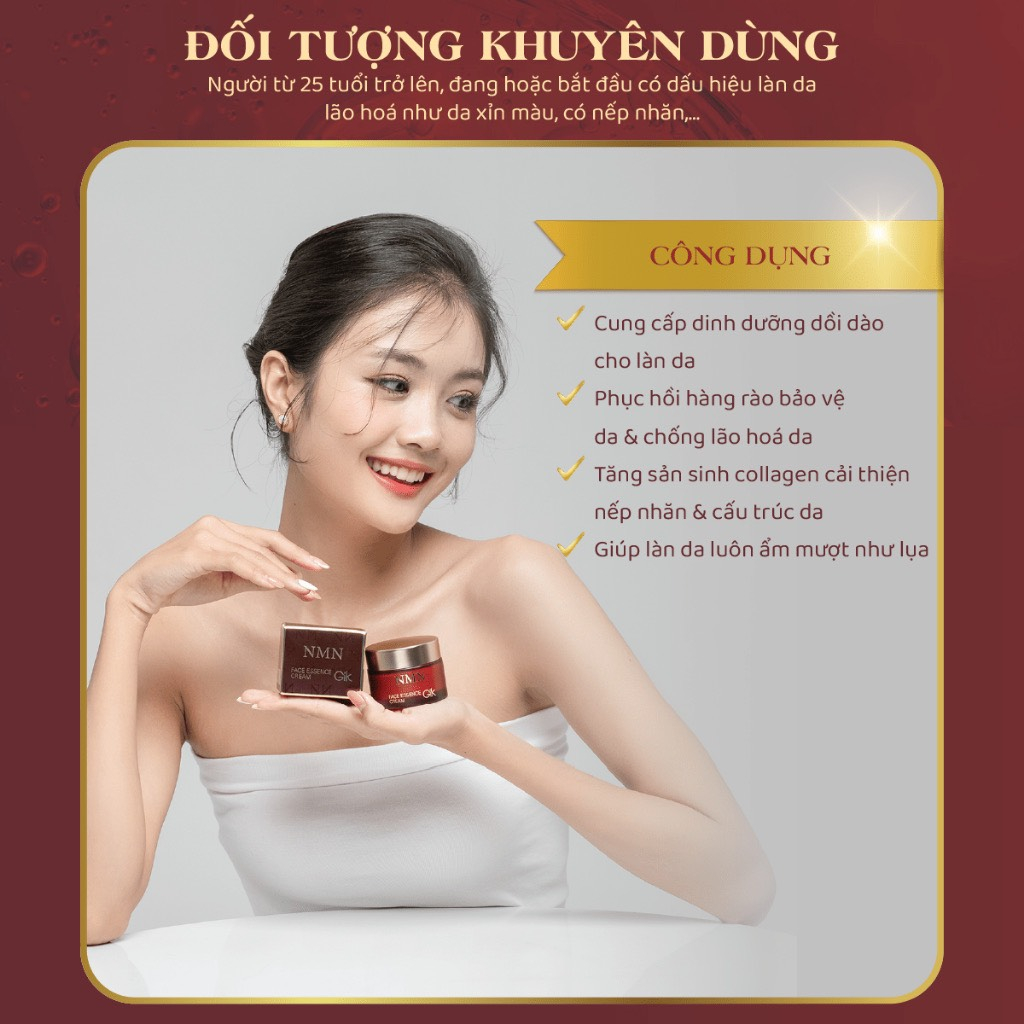 [Flash Sales-HSD 2027] Kem Dưỡng Da Chống Lão Hóa GIK NMN Face Essence Cream 50g